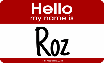 Hello my name is Roz png download
