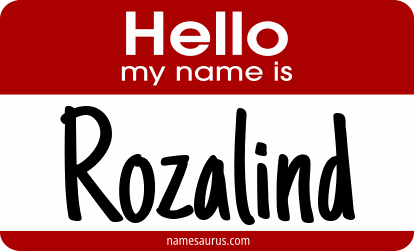 Hello my name is Rozalind png download