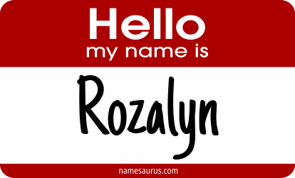 Hello my name is Rozalyn png download