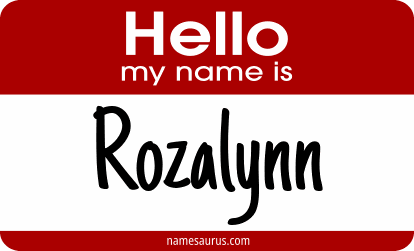 Hello my name is Rozalynn png download