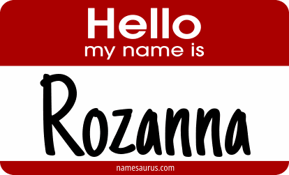 Hello my name is Rozanna png download