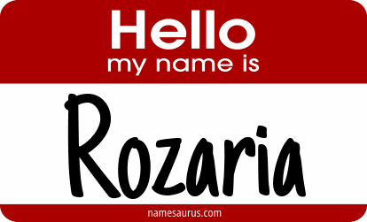 Hello my name is Rozaria png download