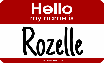 Hello my name is Rozelle png download