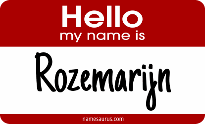 Hello my name is Rozemarijn png download