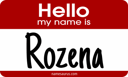 Hello my name is Rozena png download