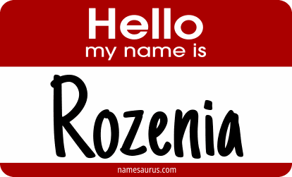 Hello my name is Rozenia png download