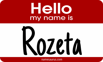 Hello my name is Rozeta png download