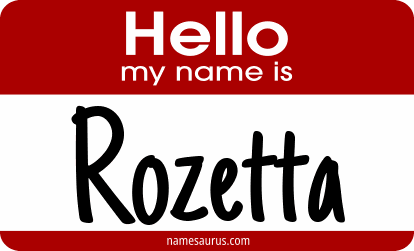 Hello my name is Rozetta png download