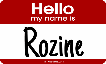 Hello my name is Rozine png download