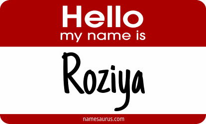 Hello my name is Roziya png download