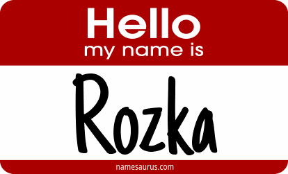 Hello my name is Rozka png download