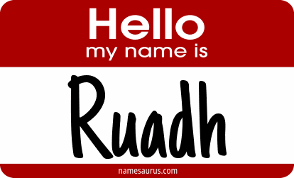Hello my name is Ruadh png download