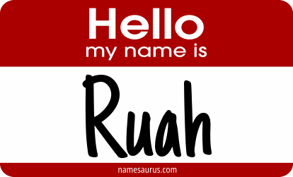 Hello my name is Ruah png download