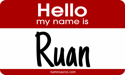 Hello my name is Ruan png download