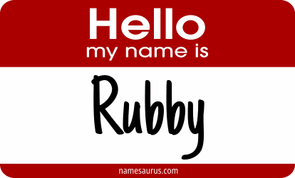 Hello my name is Rubby png download