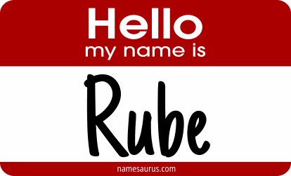 Hello my name is Rube png download