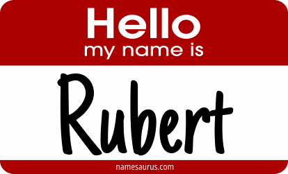 Hello my name is Rubert png download