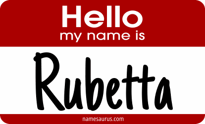 Hello my name is Rubetta png download