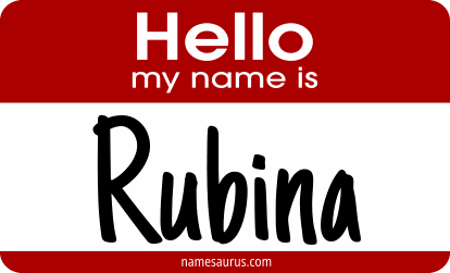 Hello my name is Rubina png download