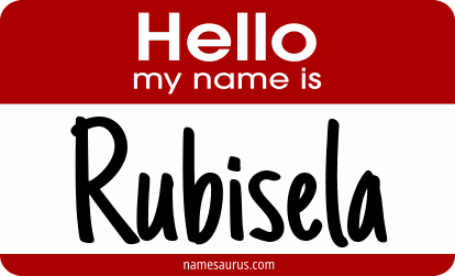 Hello my name is Rubisela png download