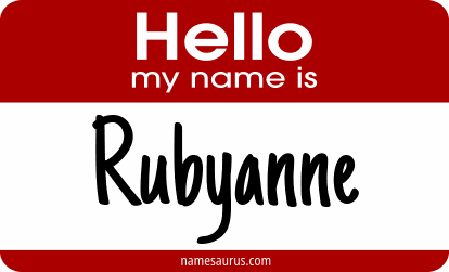 Hello my name is Rubyanne png download
