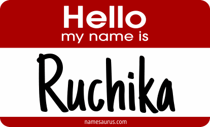 Hello my name is Ruchika png download