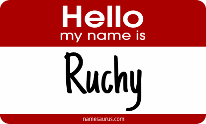 Hello my name is Ruchy png download