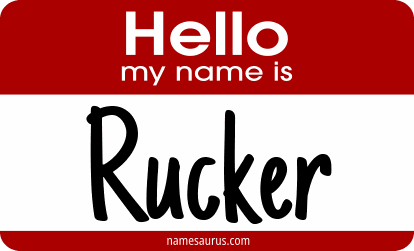 Hello my name is Rucker png download