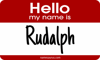 Hello my name is Rudalph png download