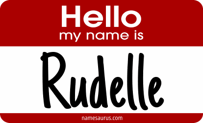 Hello my name is Rudelle png download