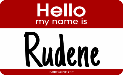 Hello my name is Rudene png download