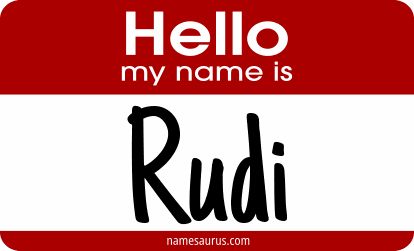 Hello my name is Rudi png download