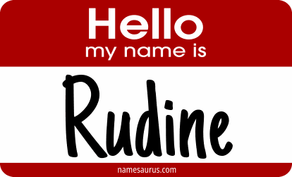 Hello my name is Rudine png download