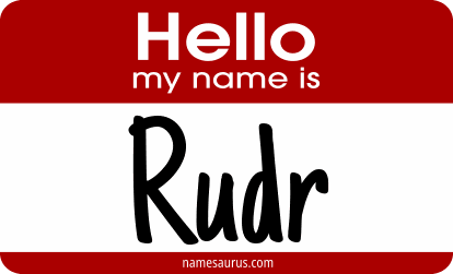 Hello my name is Rudr png download