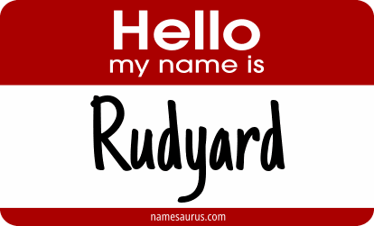 Hello my name is Rudyard png download