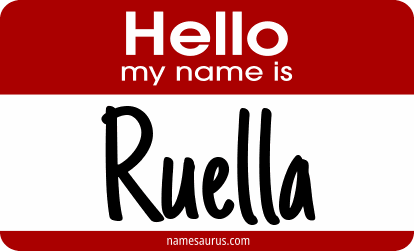 Hello my name is Ruella png download