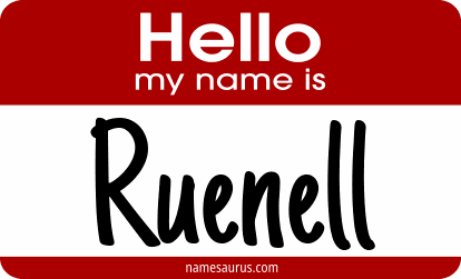 Hello my name is Ruenell png download
