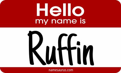 Hello my name is Ruffin png download