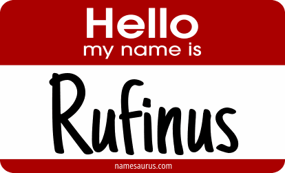 Hello my name is Rufinus png download