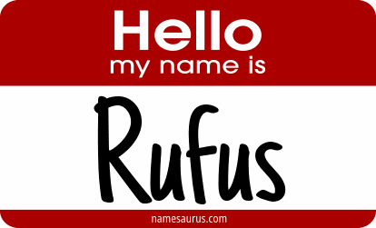 Hello my name is Rufus png download