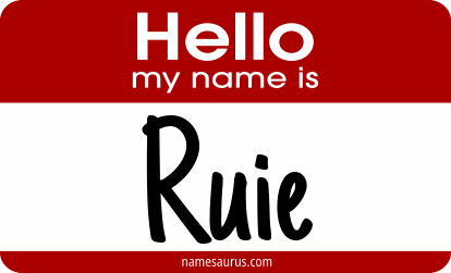 Hello my name is Ruie png download