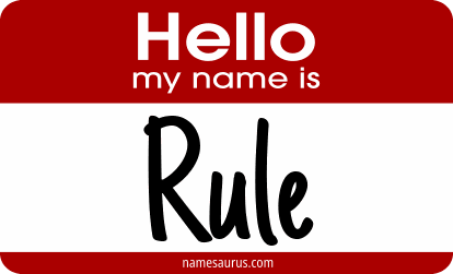 Hello my name is Rule png download