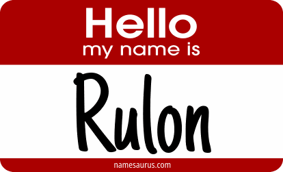 Hello my name is Rulon png download