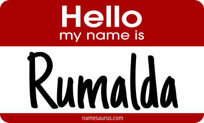 Hello my name is Rumalda png download