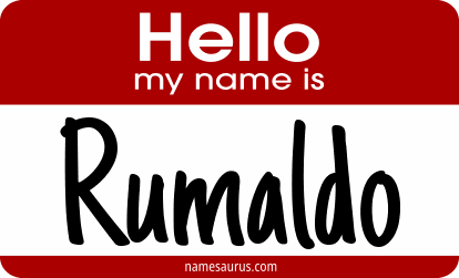 Hello my name is Rumaldo png download