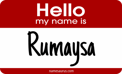 Hello my name is Rumaysa png download