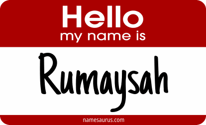 Hello my name is Rumaysah png download