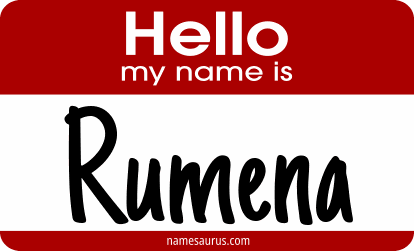 Hello my name is Rumena png download