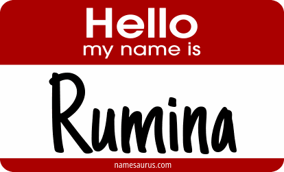 Hello my name is Rumina png download