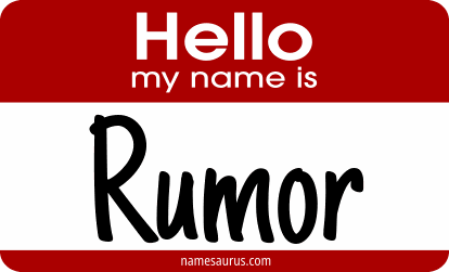Hello my name is Rumor png download